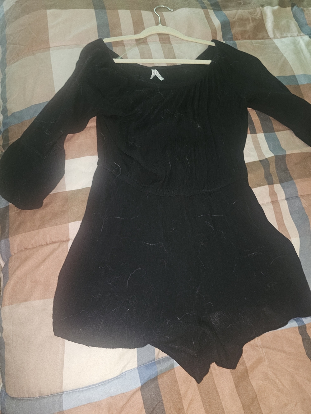 Mudd Black Long Sleeve Scoop Neck Dress